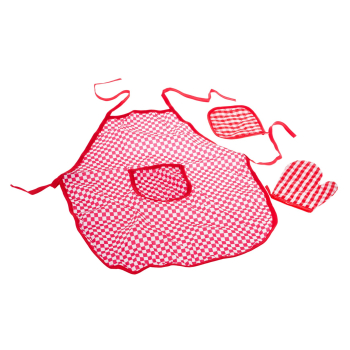 Zestaw metalowych Garnków dla dzieci 3+ Akcesoria 23 el. + Zastawa + Przybory kuchenne + Fartuszek kucharza